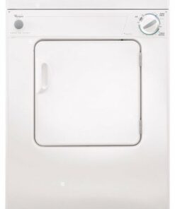 Whirlpool - 3.4 Cu. Ft. Stackable Electric Dryer with Flexible Installation - White