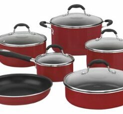 Cuisinart - Advantage 11-Piece Cookware Set - Red
