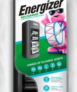 Energizer - Recharge Universal Compact Battery Charger - Black