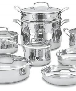 Cuisinart - Contour 13-Piece Cookware Set - Silver