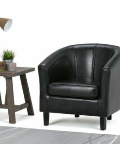 Simpli Home - Austin Armchair - Black