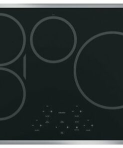 GE Profile - 30" Built-In Electric Induction Cooktop - Stainless Steel on Black