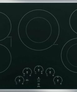 GE Profile - 30" Built-In Electric Cooktop - Stainless Steel on Black 1