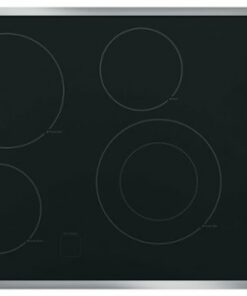 GE - 30" Built-In Electric Cooktop - Stainless Steel on Black 1