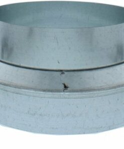 Zephyr - Duct 8 In. to 7 In. Round Reducer for Range Hood - Silver