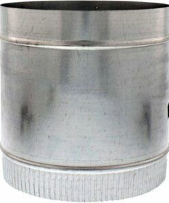 Zephyr - Duct 6 In. Round In-Line Damper for Range Hood - Silver