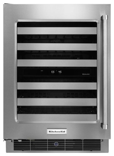 KitchenAid - 46-Bottle Wine Cellar - Stainless steel