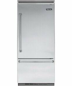 Viking - Professional 5 Series Quiet Cool 20.4 Cu. Ft. Bottom-Freezer Built-In Refrigerator - Stainless steel 0