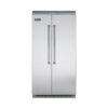 Viking - Professional 5 Series Quiet Cool 25.3 Cu. Ft. Side-by-Side Built-In Refrigerator - Stainless steel