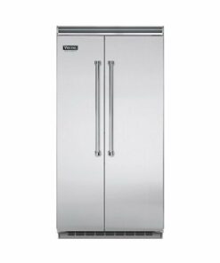 Viking - Professional 5 Series Quiet Cool 25.3 Cu. Ft. Side-by-Side Built-In Refrigerator - Stainless steel