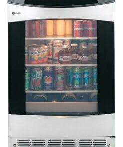 GE Profile - 150-Can 12-Bottle Beverage Center - Stainless (with black case)