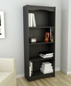 Sonax - 4-Shelf Bookcase - Black