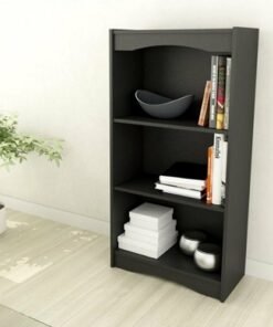 Sonax - 3-Shelf Bookcase - Black