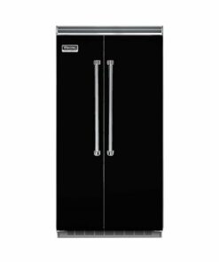 Viking - Professional 5 Series Quiet Cool 25.3 Cu. Ft. Side-by-Side Built-In Refrigerator - Black