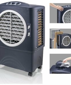 Honeywell - Portable Indoor/Outdoor Evaporative Air Cooler - White/Gray