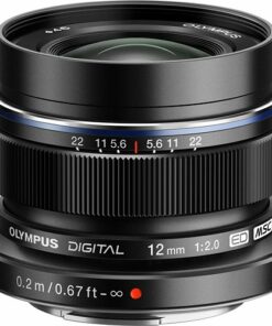 Olympus - 12mm f/2.0 Wide-Angle Lens for Select Digital Cameras - Black