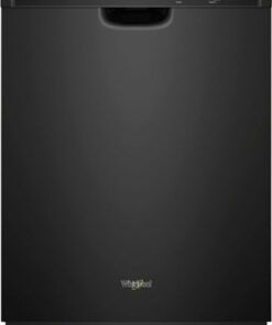 Whirlpool - 24" Front Control Tall Tub Built-In Dishwasher - Black