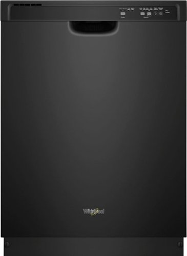 Whirlpool - 24" Front Control Tall Tub Built-In Dishwasher - Black