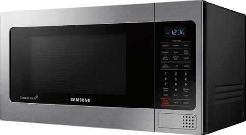 Samsung - 1.1 Cu. Ft. Countertop Microwave with Grilling Element - Stainless steel