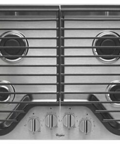 Whirlpool - 30" Built-In Gas Cooktop - Stainless steel