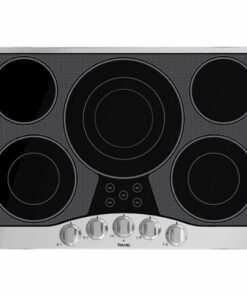 Viking - 29.9" Electric Cooktop - Black/Stainless Steel