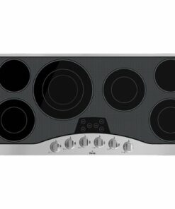 Viking - 44.9" Electric Cooktop - Black/Stainless Steel