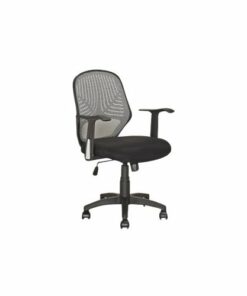 CorLiving - Fabric & Linen Chair - Black