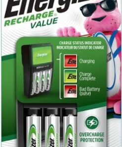 Energizer Recharge Value Charger for NiMH Rechargeable AA and AAA Batteries