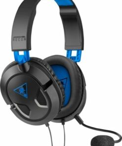 Turtle Beach - Recon 50P Gaming Headset for PS5, PS4, Xbox Series X, Xbox Series S, Xbox One, Nintendo Switch, Mobile & PC with 3.5mm - Black/Blue