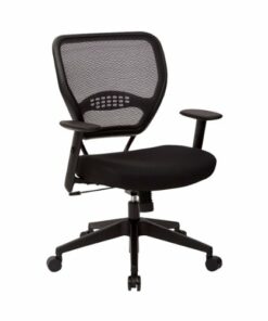 Office Star Products - Space Seating Mesh Fabric Manager Chair - Black