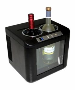 Vinotemp - 2-Bottle Thermoelectric Open Wine Cooler - Black