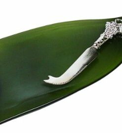 Epicureanist - Wine Bottle Glass Cheese Board - Green