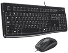 Logitech - MK120 Full-size Wired Membrane Keyboard and Mouse Bundle for Windows with USB Plug-and-Play - Black