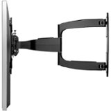 Peerless-AV - SmartMount Articulating, Retractable, Swivel, Tilt Display Wall Mount For Most 37" - 55" Flat Panel Displays - Semi-gloss Black