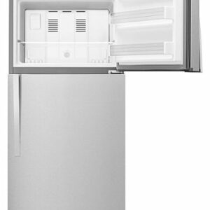 Whirlpool - 19.2 Cu. Ft. Top-Freezer Refrigerator - Monochromatic Stainless Steel