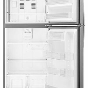 Whirlpool - 19.2 Cu. Ft. Top-Freezer Refrigerator - Monochromatic Stainless Steel