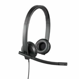 Logitech - H570e Stereo Wired Over-ear Headset - Black