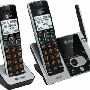 AT&T - CL82213 DECT 6.0 Expandable Cordless Phone System with Digital Answering System - Black