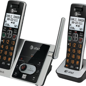 AT&T - CL82213 DECT 6.0 Expandable Cordless Phone System with Digital Answering System - Black