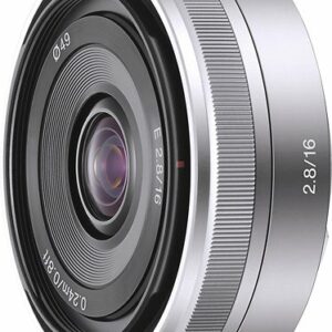 Sony - 16mm f/2.8 E-Mount Wide-Angle Lens - Silver