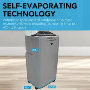 Whynter - 420 Sq. Ft. Portable Air Conditioner - Gray