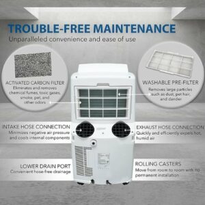 Whynter - 400 Sq. Ft. Portable Air Conditioner - Frost White