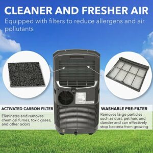 Whynter - 400 Sq. Ft. Portable Air Conditioner - Platinum