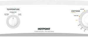 Hotpoint - 6.0 Cu. Ft. 3-Cycle Electric Dryer - White-on-White