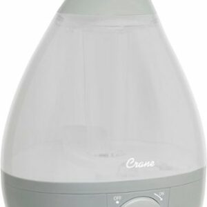 CRANE - 1 Gal. Drop Ultrasonic Cool Mist Humidifier - Grey