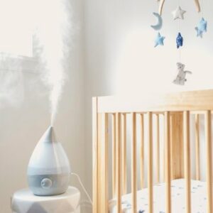 CRANE - 1 Gal. Drop Ultrasonic Cool Mist Humidifier - Grey