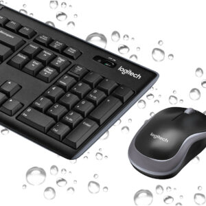 Logitech - MK270 Full-size Wireless Membrane Keyboard and Mouse Bundle for PC - Black