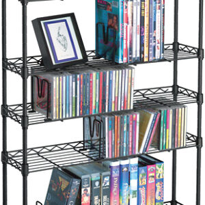 Atlantic - Maxsteel 5-Tier Multimedia Rack - Black