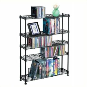 Atlantic - Maxsteel 5-Tier Multimedia Rack - Black