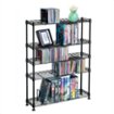 Atlantic - Maxsteel 5-Tier Multimedia Rack - Black